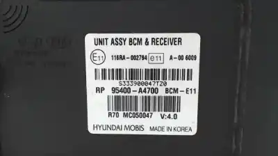 Peça sobressalente para automóvel em segunda mão módulo eletrônico por kia carens (rp) d4fd referências oem iam 95400a4700