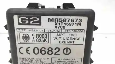 Автозапчастина б/у електронний модуль для mitsubishi montero (v80/v90) 3.2 di-d intense посилання на oem iam mr587673