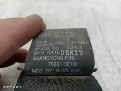 Автозапчастина б/у задній лівий ремін безпеки для ssangyong actyon sports xdi 4wd посилання на oem iam 7560132100lam  