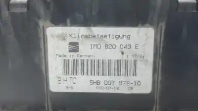 Peça sobressalente para automóvel em segunda mão comando de sofagem (chauffage / ar condicionado) por seat leon (1m1) 1.9 tdi referências oem iam 1m0820043  