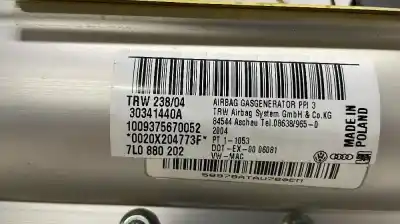 Автозапчасти б/у подушка безопасности передняя правая за volkswagen touareg (7la, 7l6, 7l7) 2.5 r5 tdi ссылки oem iam 7l0880202  