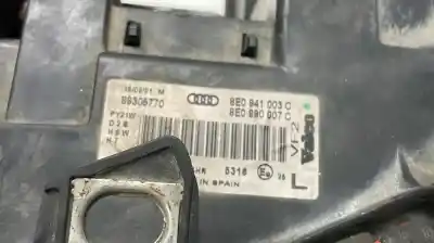 Second-hand car spare part left headlight for audi a4 berlina (8e) ake oem iam references 8e0941003c  