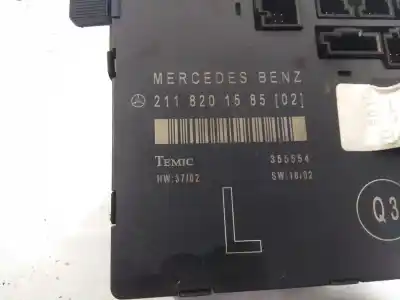 İkinci el araba yedek parçası elektronik modül için mercedes-benz clase e (w211) berlina 3.2 cdi cat oem iam referansları 2118201585