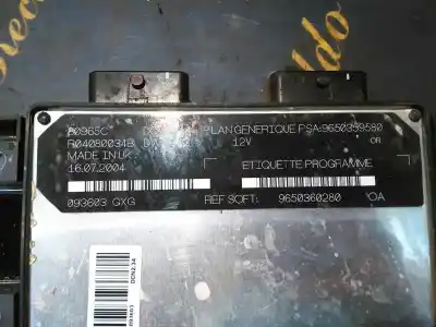 Second-hand car spare part ecu engine control for citroen berlingo 1.9 d multispace oem iam references 9650360280  