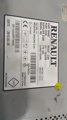 Second-hand car spare part Gps Navigation System for RENAULT CLIO IV 0.9 ZEN OEM IAM references 281152928R VF15R5A0H48780184 