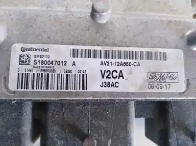 Автозапчастина б/у ебу контролер двигуна для ford fiesta vi (cb1, ccn) 1.25 посилання на oem iam s180047012a  av2112a650ca