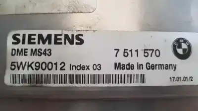 Second-hand car spare part ecu engine control for bmw x5 (e53) 3.0i oem iam references 5wk90012  7511570