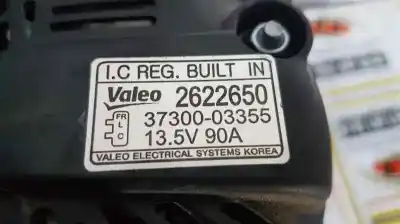 Peça sobressalente para automóvel em segunda mão alternador por hyundai i20 essence referências oem iam 2622650 90 amp 3730003355