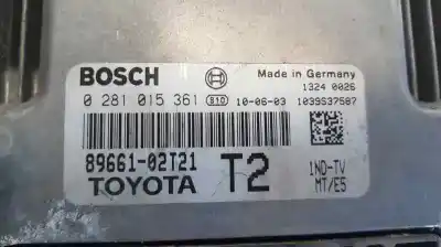 Peça sobressalente para automóvel em segunda mão centralina de motor uce por toyota auris luna+ referências oem iam 0281015361 89661-02t21 16882
