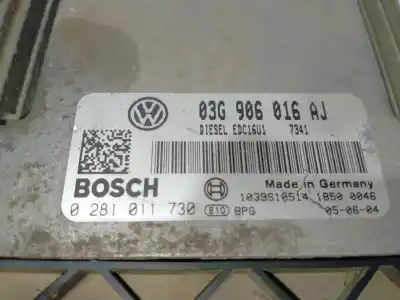 Second-hand car spare part ecu engine control for seat leon (1p1) reference oem iam references 03g906016aj 0281011730 