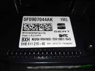 Peça sobressalente para automóvel em segunda mão comando de sofagem (chauffage / ar condicionado) por seat ateca (kh7) style referências oem iam 5f0907044ak 575858060e 5hb01121580