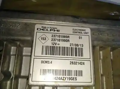 Second-hand car spare part ecu engine control for renault clio iii authentique oem iam references 237101989r  237101990r