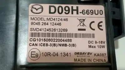 Second-hand car spare part electronic module for mazda 2 lim. (de) 1.5 sportive oem iam references d09h669u0  