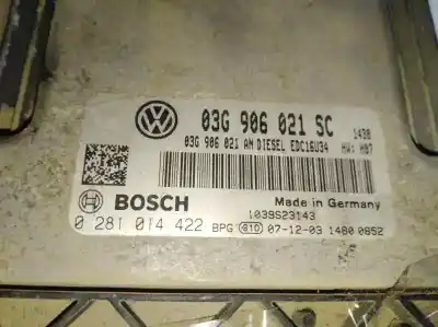 Second-hand car spare part ecu engine control for seat leon (1p1) reference oem iam references 0281014422  03g906021sc