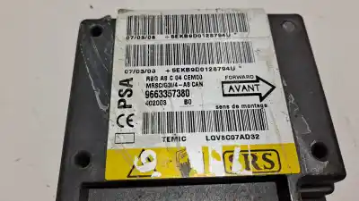 Pezzo di ricambio per auto di seconda mano centralina airbag per citroen c3 1.1 collection riferimenti oem iam 9663357380  