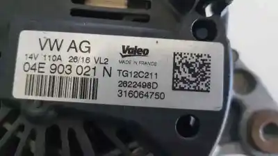 Автозапчастина б/у генератор для skoda spaceback (5h) active посилання на oem iam 04e903021n 2622498d 04e903021n