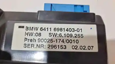Peça sobressalente para automóvel em segunda mão comando de sofagem (chauffage / ar condicionado) por bmw serie 7 (e65/e66) 730d referências oem iam 64116981403  