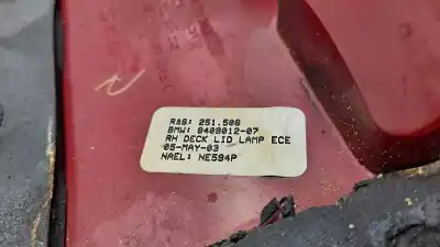 Peça sobressalente para automóvel em segunda mão farolim interior traseiro direito por bmw x5 (e53) 3.0d referências oem iam 8409012  
