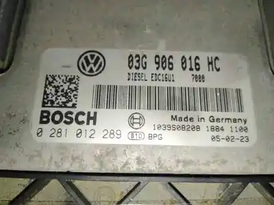Second-hand car spare part ecu engine control for seat toledo (5p2) exclusive oem iam references 0281012289  03g906016hc