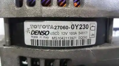 Second-hand car spare part alternator for toyota auris active oem iam references ms1042113921  270600y230