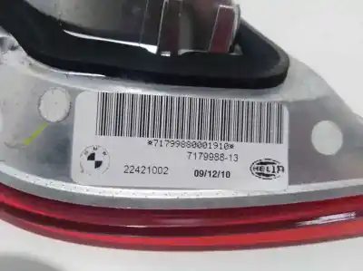 Peça sobressalente para automóvel em segunda mão farolim interior traseiro direito por bmw x6 (e71) 3.0d referências oem iam 22421002 7179988 717998813