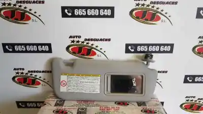 Second-hand car spare part right sunshade for toyota avensis (t27) comfort oem iam references   