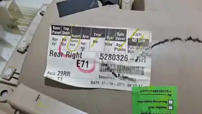 Peça sobressalente para automóvel em segunda mão forra / revestimento da porta traseira direita por bmw x6 (e71) 3.0d referências oem iam   