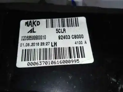 Second-hand car spare part interior left tailgate light for hyundai i20 essence oem iam references 92403c8000  