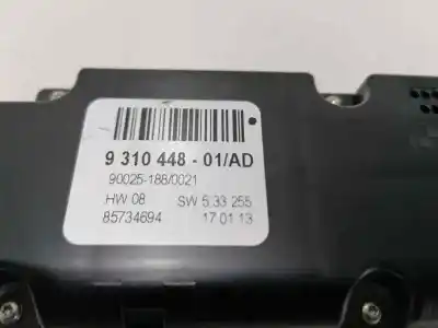 Peça sobressalente para automóvel em segunda mão comando de sofagem (chauffage / ar condicionado) por bmw x6 (e71) 3.0d referências oem iam 9310448  931044801
