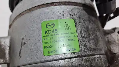 Peça sobressalente para automóvel em segunda mão compressor de ar condicionado a/a a/c por mazda cx-5 style+ 2wd referências oem iam f500jubba06  kd45je0d1263