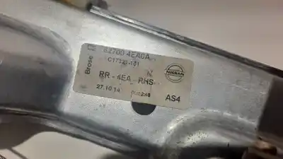 Автозапчастина б/у регулятор скла заднього правого для nissan qashqai (j11) 360 посилання на oem iam 827004ea0a  