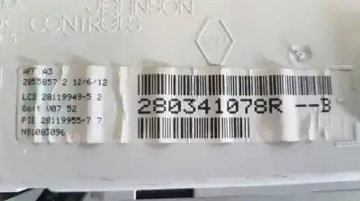 Second-hand car spare part multifunction display for renault clio iii authentique oem iam references 280341078r  