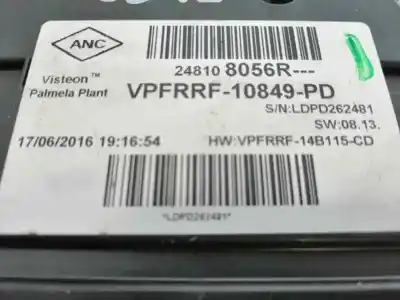 Peça sobressalente para automóvel em segunda mão quadrante por renault captur zen referências oem iam 248108056r  