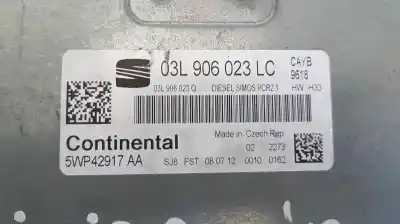 Second-hand car spare part ecu engine control for skoda rapid ambition oem iam references 03l906023lc  5wp42917aa