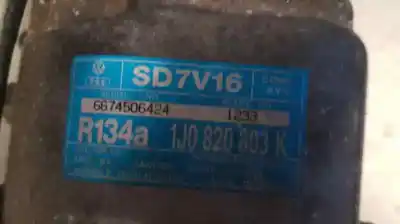Peça sobressalente para automóvel em segunda mão compressor de ar condicionado a/a a/c por seat leon (1m1) 1.9 tdi referências oem iam 1233  sd7v16