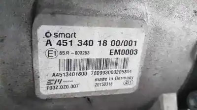 Second-hand car spare part complete engine for smart fortwo coupe electric drive (453.391) oem iam references em0003 a4519007802 a4513401800