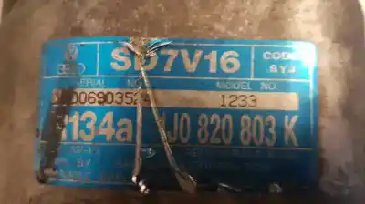 Peça sobressalente para automóvel em segunda mão compressor de ar condicionado a/a a/c por seat leon (1m1) 1.9 tdi referências oem iam 1233 1j0820803k sd7v16