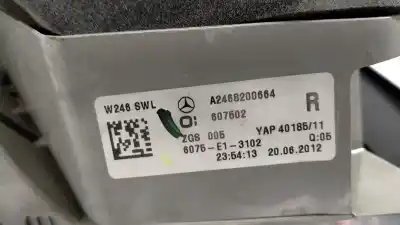 Second-hand car spare part right tailgate light for mercedes-benz clase b (w246) b 200 cdi (246.208) oem iam references a2468200664  