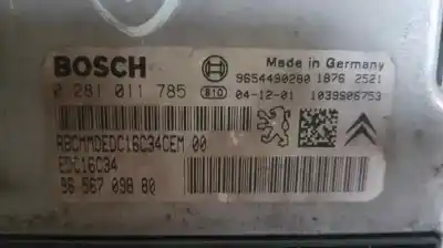 Peça sobressalente para automóvel em segunda mão centralina de motor uce por citroen c2 cool referências oem iam 0281011785  9656709880