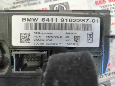 Second-hand car spare part climate control for bmw serie 3 touring (e91) 318d oem iam references 64119182287 a2c53307711 6411918228701