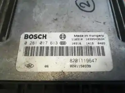 Peça sobressalente para automóvel em segunda mão centralina de motor uce por renault laguna iii 2.0 dci diesel fap referências oem iam 0281017613 08201119647 39342