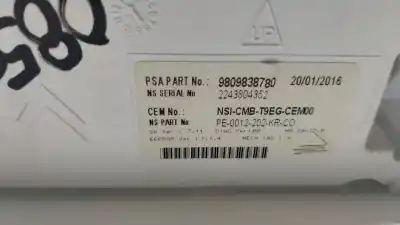 Peça sobressalente para automóvel em segunda mão quadrante por peugeot 308 allure referências oem iam 9809838780  