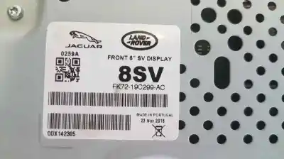 Second-hand car spare part gps navigation system for jaguar xe prestige oem iam references hx6318k812bb fk7219c166bd fk7219c299ac