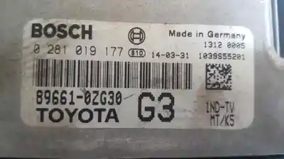 Second-hand car spare part ecu engine control for toyota auris active oem iam references 0281019177  896610zg30