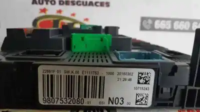 Pièce détachée automobile d'occasion boîtes à fusibles pour peugeot 2008 (--.2013->) style références oem iam 9807532080  