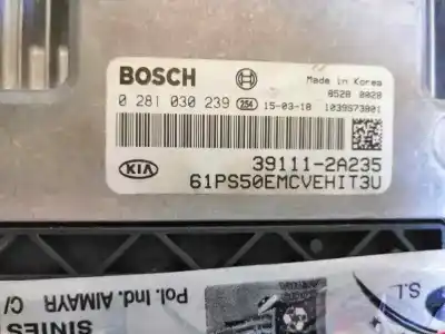Second-hand car spare part ecu engine control for kia soul ( ) drive oem iam references 0281030239 1039s73801 391112a235