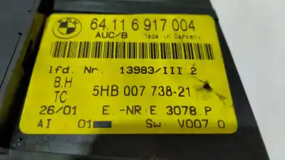 Peça sobressalente para automóvel em segunda mão comando de sofagem (chauffage / ar condicionado) por bmw serie 3 coupe (e46) 320 ci referências oem iam 6917004 5hb00773821 64116917004