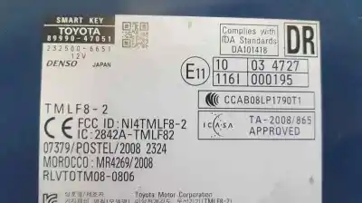 Автозапчастина б/у електронний модуль для toyota prius (nhw30) plug-in hybrid advance посилання на oem iam 8999047051  