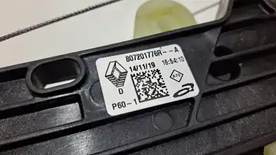 Pezzo di ricambio per auto di seconda mano alzacristalli anteriore destro per renault clio v zen riferimenti oem iam 807201776r  