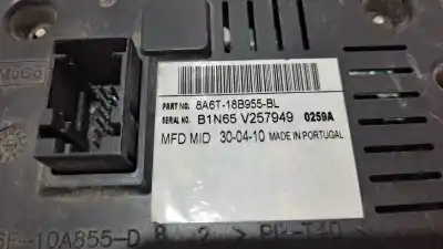 Second-hand car spare part multifunction display for ford fiesta (cb1) trend oem iam references 8a6t18b955bl  